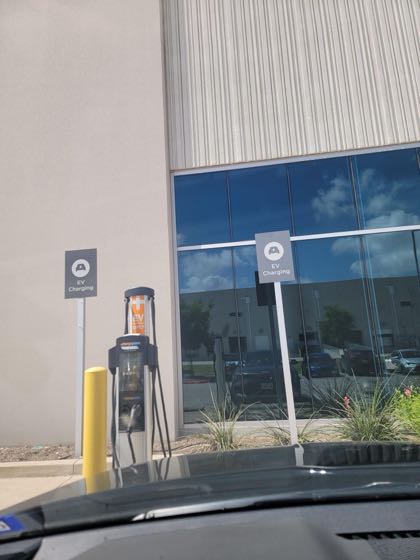 EV charger at Buckeye Cleaning Centers