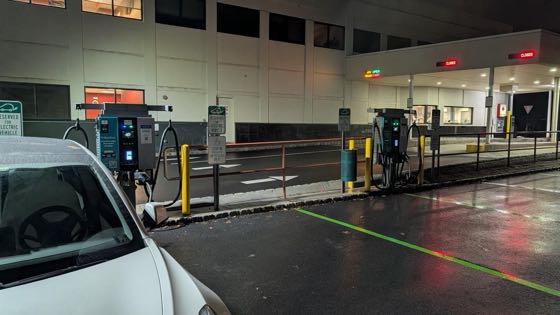 EV charger at Unity Bank