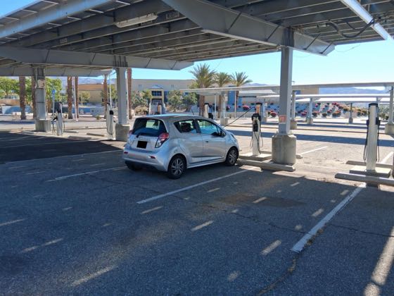 EV charger at Desert Hot Springs High School