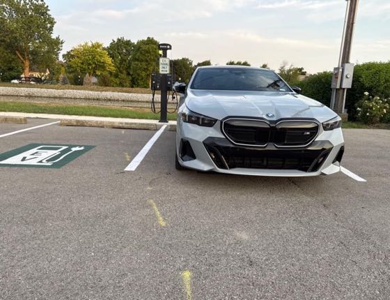 EV charger at New Bremen Public Library