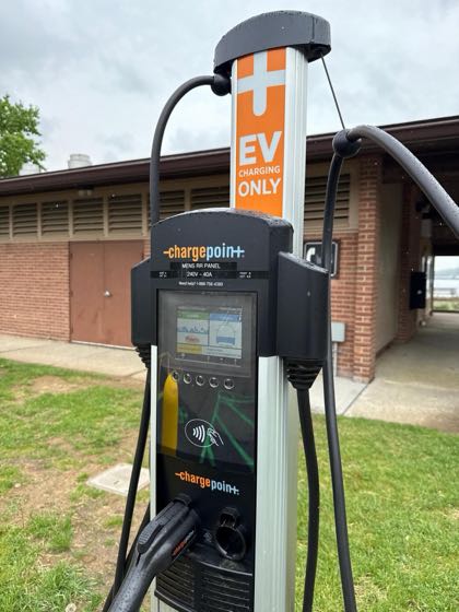 EV charger at Hopatcong State Park