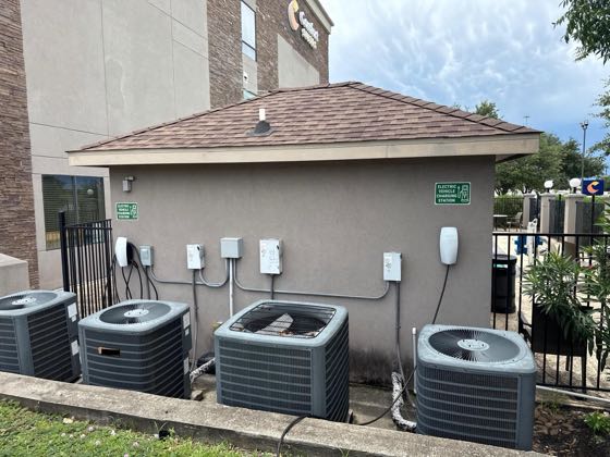 EV charger at Comfort Suites near Westchase on Beltway 8