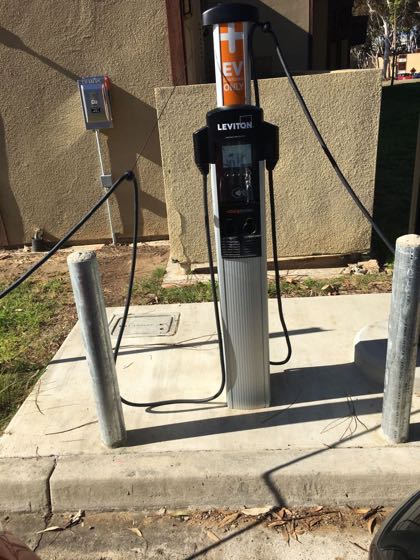 EV charger at UCSD - Mesa Housing
