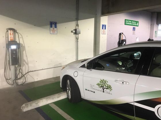 EV charger at Thousand Oaks City Hall & Civic Arts Plaza