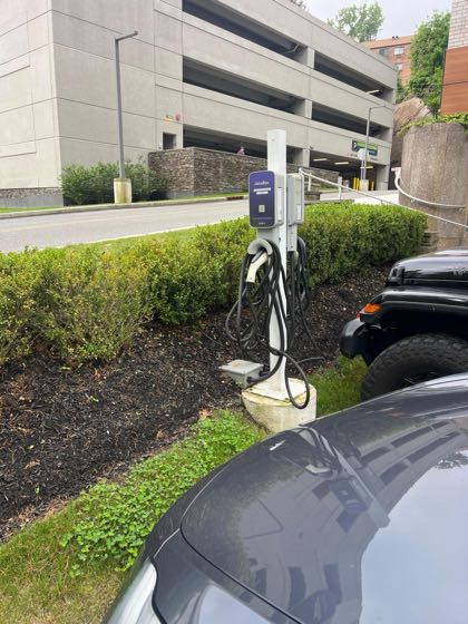 EV charger at 120 Bloomingdale Rd