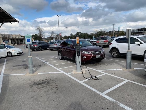EV charger at H-E-B