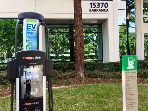 EV charger at 15370 Barranca