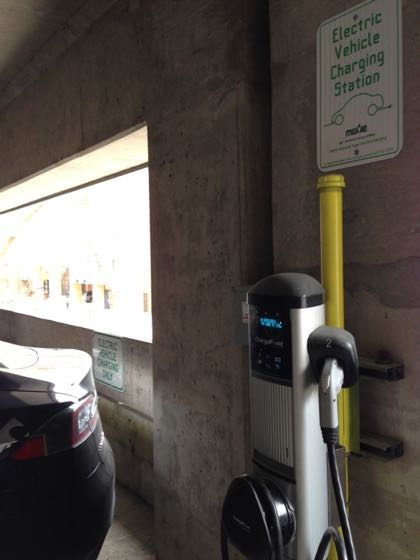 EV charger at Overture Center Ramp
