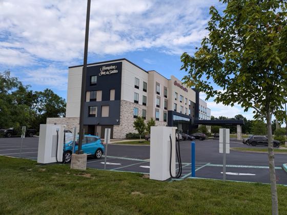 EV charger at EV Connect Charging Station
