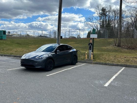 EV charger at Harwinton Town Hall