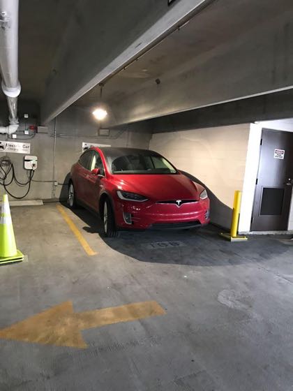 EV charger at 412 O'Keefe Garage