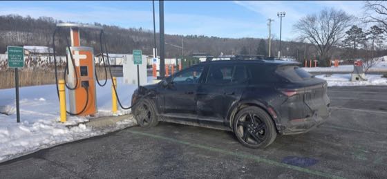 EV charger at Onvo Fultonville