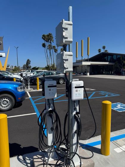 EV charger at Village Inn