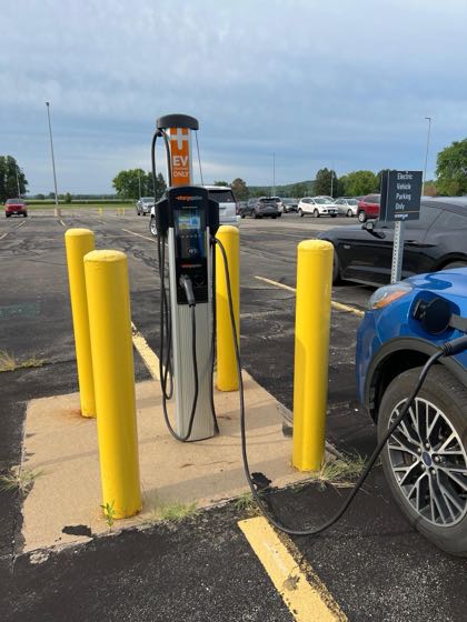 EV charger at Caterpillar Tech Center