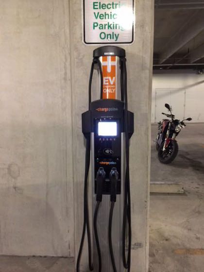 EV charger at Nordstrom