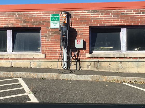 EV charger at UMass - Lot 41