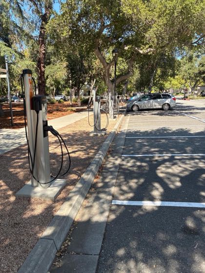 EV charger at Pomona College - Harrison Street Parking Lot