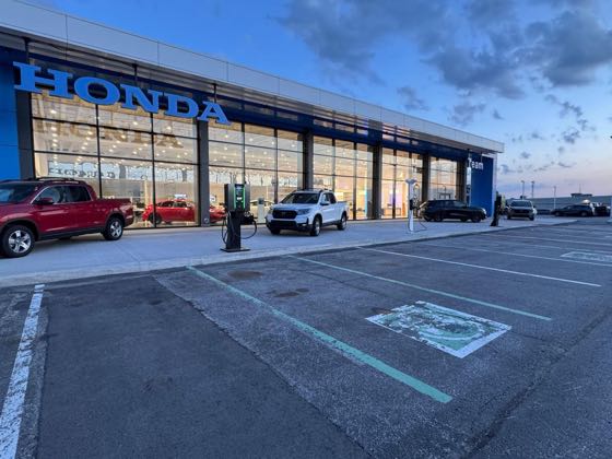 EV charger at Team Honda - Merrillville